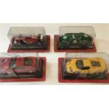 Four Ferrari die-cast models to include Ferrari 360 Modena, Ferrari F50, Ferrari F2002 and Ferrari 2