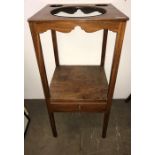 A Georgian mahogany washstand