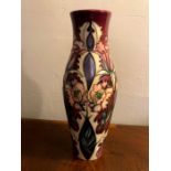 Moorcroft tube lined vase 2001 26cms high perfect