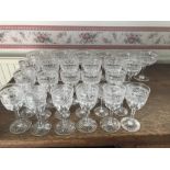 A suite of good quality cut glasses (34 in total)