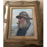 Oil on board, 'One Of The Crew' David W. Haddon RBA, signed l.r, DW Haddon 97. 29.5cms x 22cms.