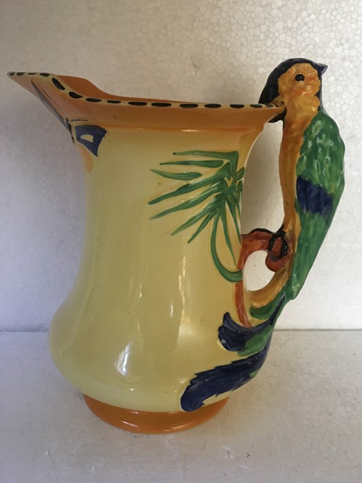 Burleigh ware ware parrot jug - good condition - 17cms h