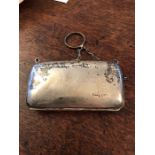 London silver finger purse by Thomas Bishton 1914