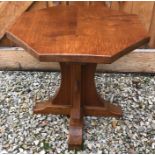 Robert "Mouseman" Thompson octagonal occasional table