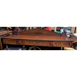 Fine quality Regency mahogany pedestal sideboard