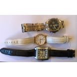 Three gentlemen's wristwatches including Rotary, HMO and other.