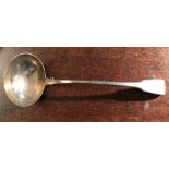 Good silver ladle 33cm long London 1816 by Thomas Wilkes Barker
