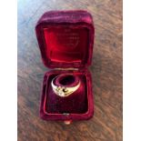 Solitaire diamond ring 18ct gold size S/T