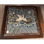 Late Qing dynasty Buzi or Mandarin square 29 x 30 in form of tip top table