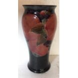 A Moorcroft pomegranite vase - 20cms h good condition no restoration