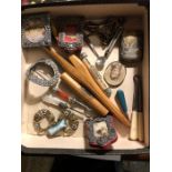 Miscellany inc. miniature silver photo frames, etc