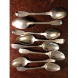 Set of eight dessert spoons by Ely, Fearn & Chawner 1810