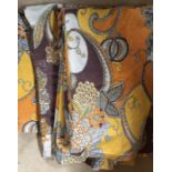 A pair of 1960/70s curtains,160cms w x 220cms l.