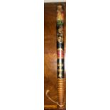 A 19thC decorated truncheon. 45cms.