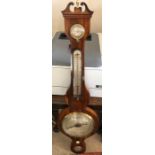 Good 19thC rosewood mercurial barometer