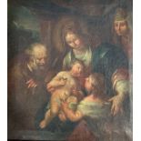 Small 18/19thC religious oil on canvas