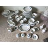 A large quantity of Wedgwood dinner and tea ware, clementine pattern.