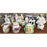 Various animal designed teapots (17) including Carlton Ware, Wade, Richard Parrington etc...