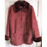 A sheepskin jacket in good condition - Size M