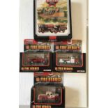 Corgi toys to include 3 x Fire Heroes and a Websters 97747, all in excellent unused condition.