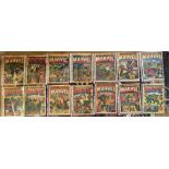 A collection of The Mighty World of Marvels comics - year -1972/73 - 14 in total to include nos.