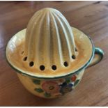 A Crown Devon lemon squeezer in good condition