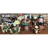 Toby teapots (16) including Tony Wood, Crown Devon, Price, Beswick etc...