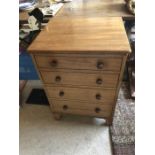 Mid 19th c mahogany commode in original condition ready for use, with a pot!