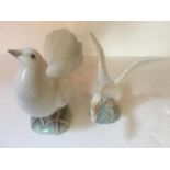 Lladro duck and dove -13cms h