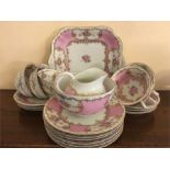 Bavarian teaservice, 6 cups/saucers & plates