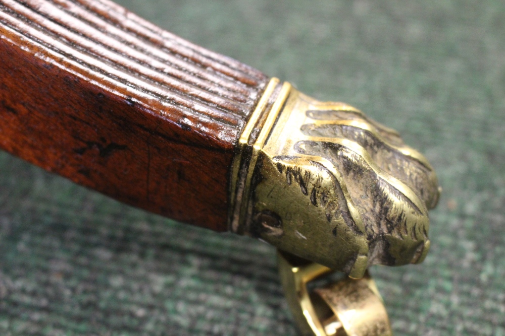 A FINE REGENCY FOLD OVER CARD TABLE, mahogany with satinwood inlaid detailing - Image 2 of 2