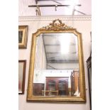 A GOOD QUALITY, FRENCH, 19TH CENTURY PIER MIRROR