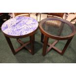 A FINE PAIR OF MID-CENTURY MODERN STYLE LAMP TABLES/SIDE TABLES
