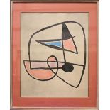 AFTER JOAN MIRÓ (1893 – 1983) ANIMATED FORM, framed reproduction print, 23” x 19” approx pic, 30”