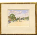 KENNETH HOWARD, OBE RA, (b. 1932), “LUXEMBOURG GARDENS, PARIS”, signed lower right, watercolour over