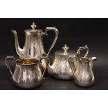 A VERY FINE LATE 19TH CENTURY SILVER TEA/COFFEE SET