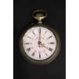 AN EARLY 20TH CENTURY, SWISS ‘POSTALA HALF CHRONOMETER’ POCKET WATCH, grouse mark, 800%,