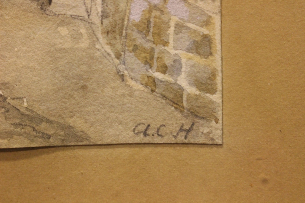 A PAIR OF FRAMED WATERCOLOURS, signed lower right with initials A.C.H, and with the location lower - Image 4 of 8