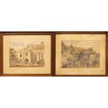 A PAIR OF FRAMED PRINTS, AFTER JOSEPH NASH, from his series Mansions of England (i) OCKWELLS, BERKS,