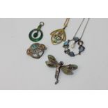 A group of Art Nouveau jewellery