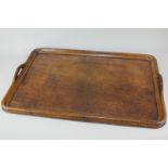 A mahogany butler's tray, 63cm by 43cm