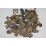 A collection of mainly British copper and cupro-nickel coinage