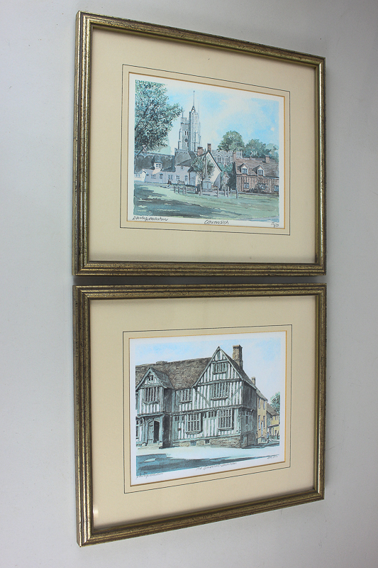 Philip Martin, two limited edition colour prints comprising a village scene, Cavendish, 58/850,