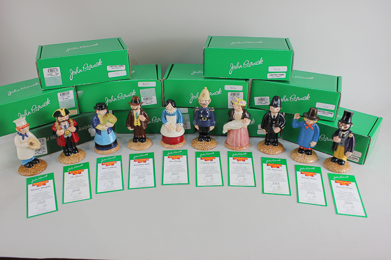 Ten Beswick Trumpton Camberwick Green limited edition porcelain figures including Windy Miller 759/