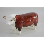 A Beswick Hereford Bull Champion of Champions, model 1363A, 11cm high