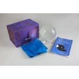 A crystal ball and stand in box, together with Ferguson, Sibyl, The Crystal Ball, published Samuel