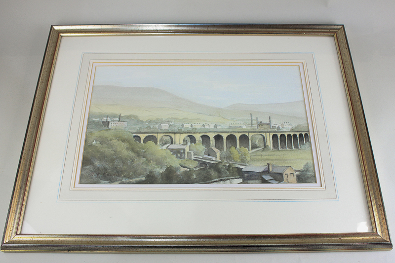 Christine Bowman, French view, Gordes-Haute, Provence, watercolour, signed and inscribed in - Image 3 of 3