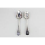 A George III silver Old English pattern basting spoon, maker Richard Crossley, London 1810, together