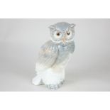 A Nao porcelain figure of an owl, 17cm