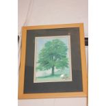 Dennis Roxby Bott (b. 1948), elm tree, watercolour, signed and dated Aug 1975, 23cm by 16cm